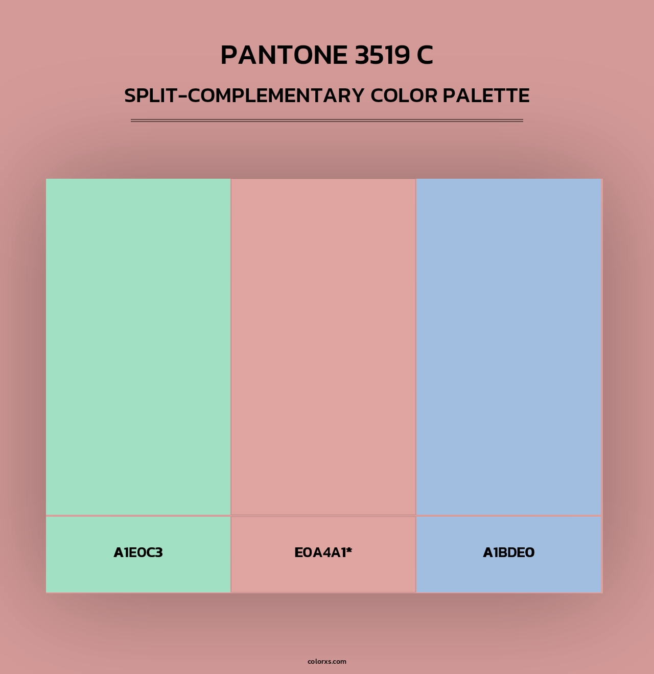 PANTONE 3519 C - Split-Complementary Color Palette