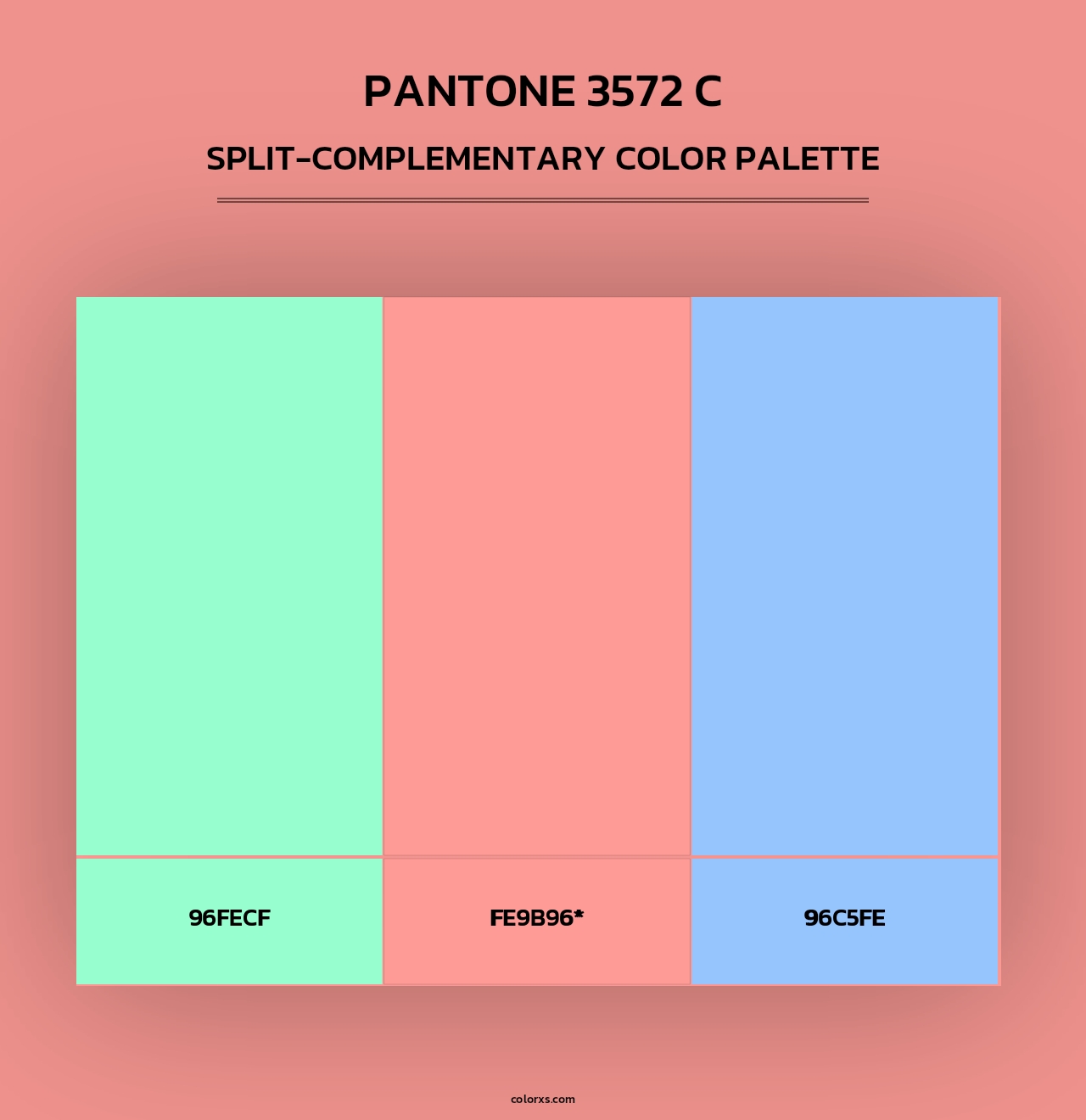 PANTONE 3572 C - Split-Complementary Color Palette