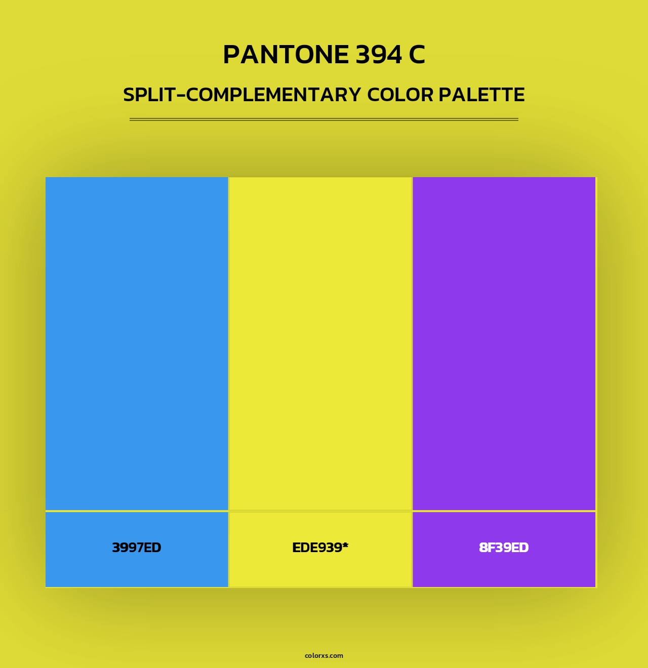 PANTONE 394 C - Split-Complementary Color Palette