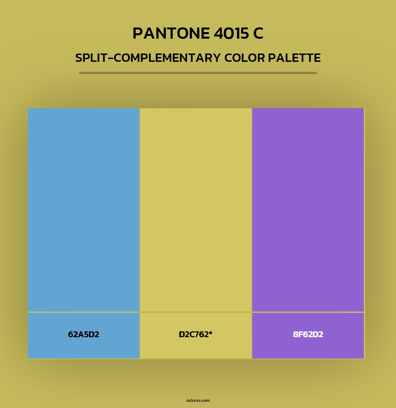 PANTONE 4015 C - Split-Complementary Color Palette