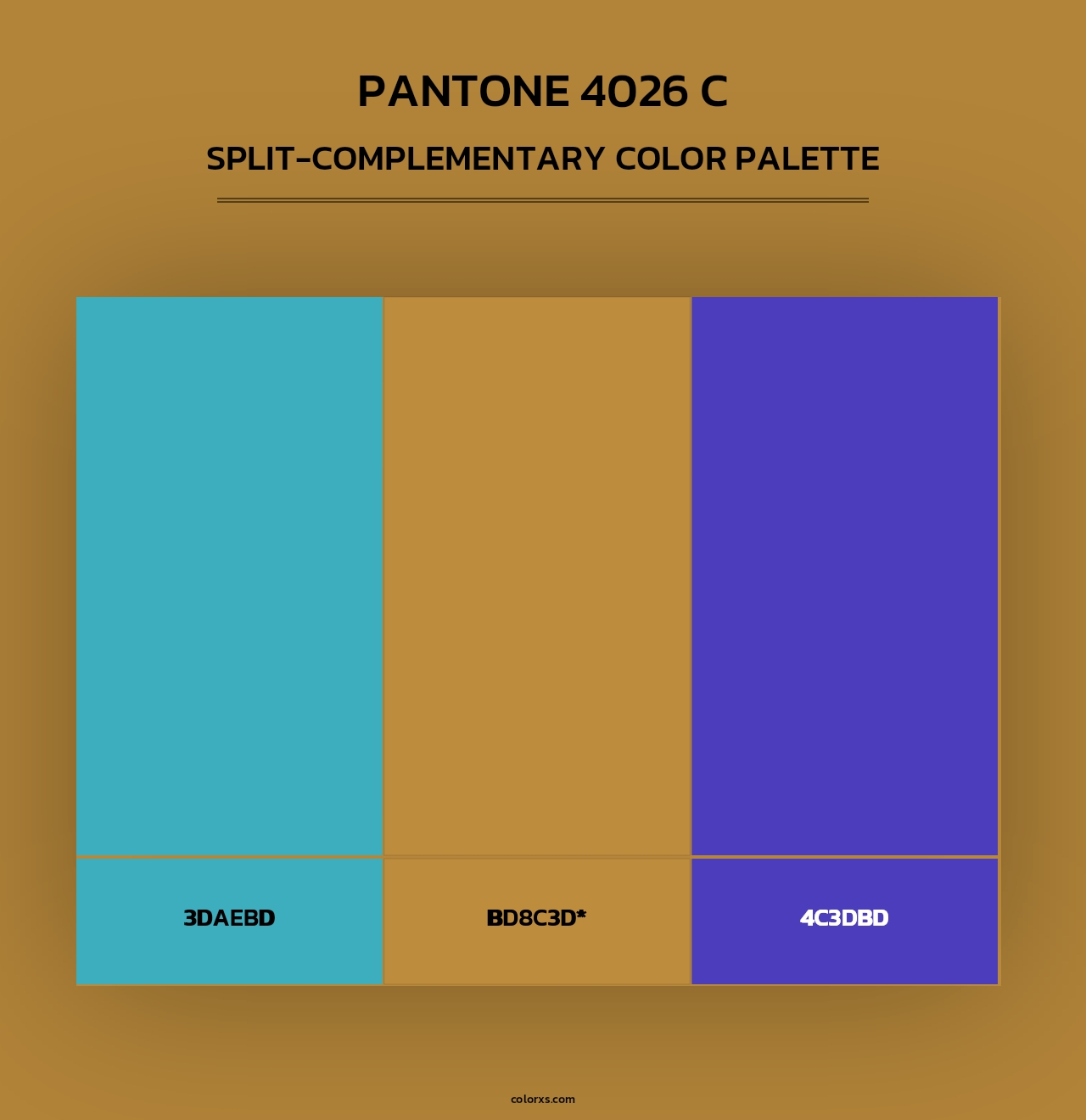 PANTONE 4026 C - Split-Complementary Color Palette