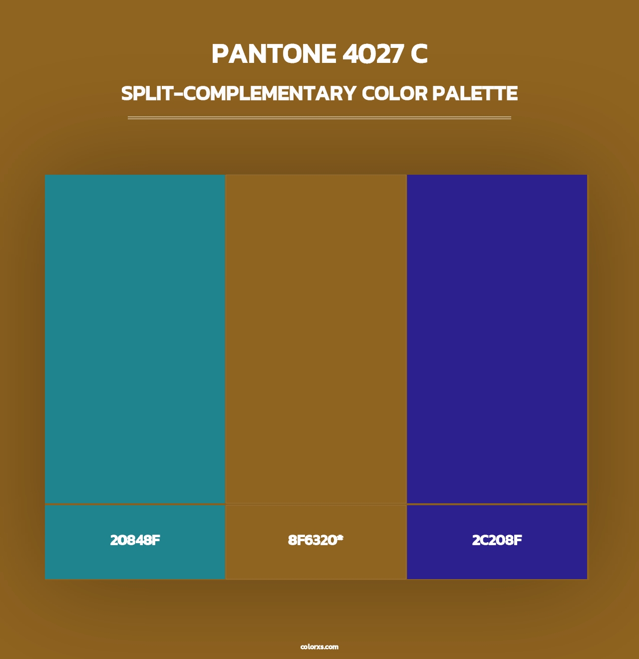 PANTONE 4027 C - Split-Complementary Color Palette