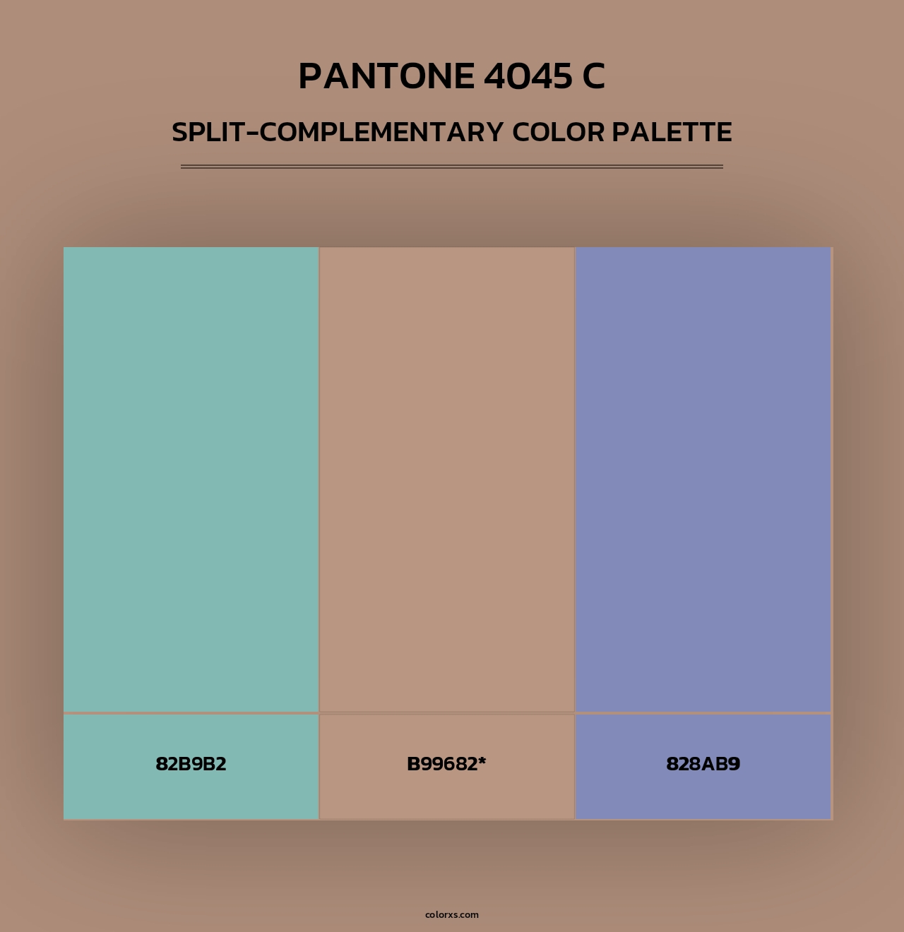 PANTONE 4045 C - Split-Complementary Color Palette
