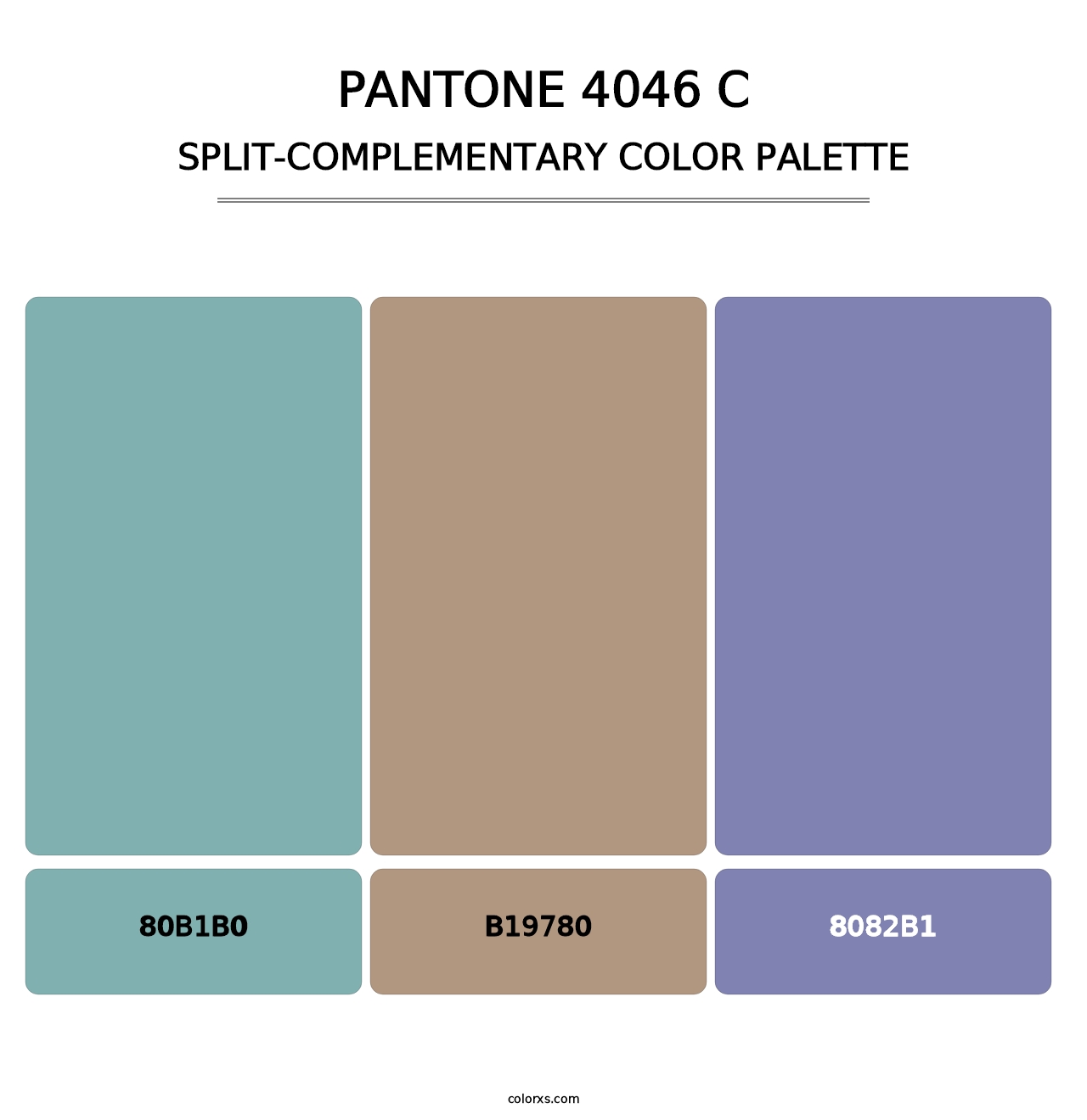 PANTONE 4046 C - Split-Complementary Color Palette