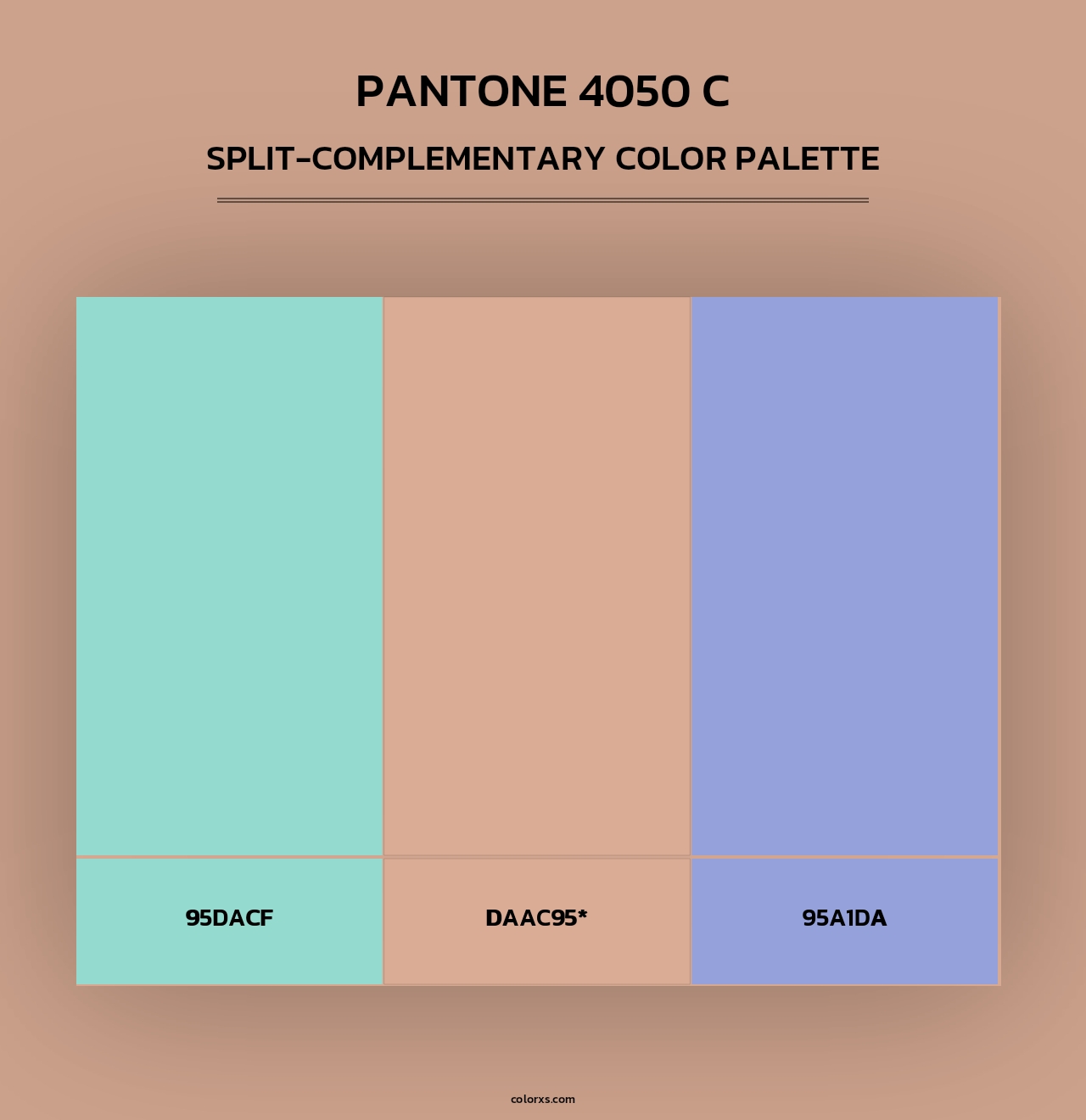 PANTONE 4050 C - Split-Complementary Color Palette