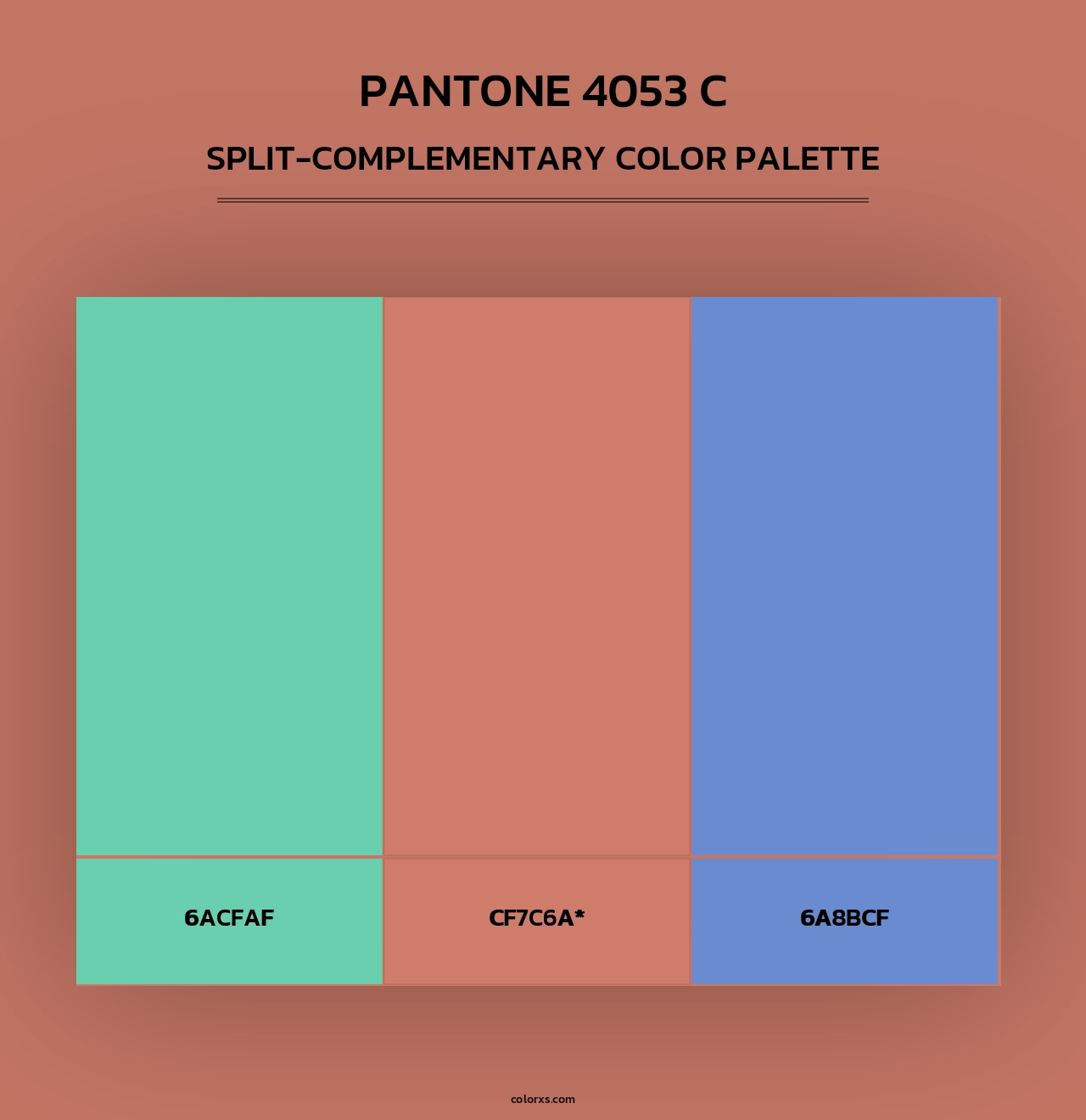 PANTONE 4053 C - Split-Complementary Color Palette