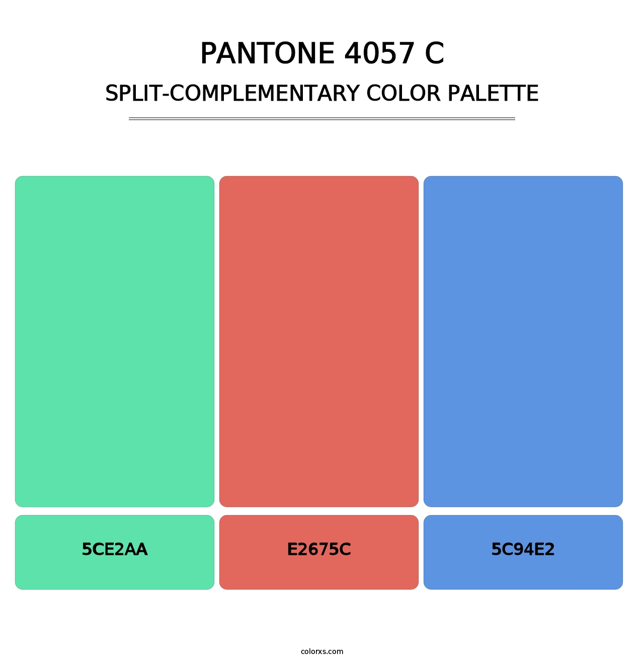 PANTONE 4057 C - Split-Complementary Color Palette