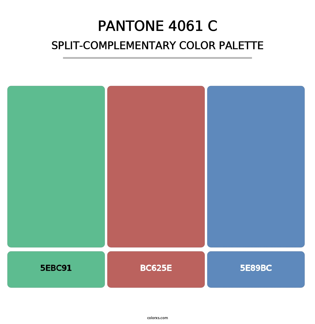 PANTONE 4061 C - Split-Complementary Color Palette