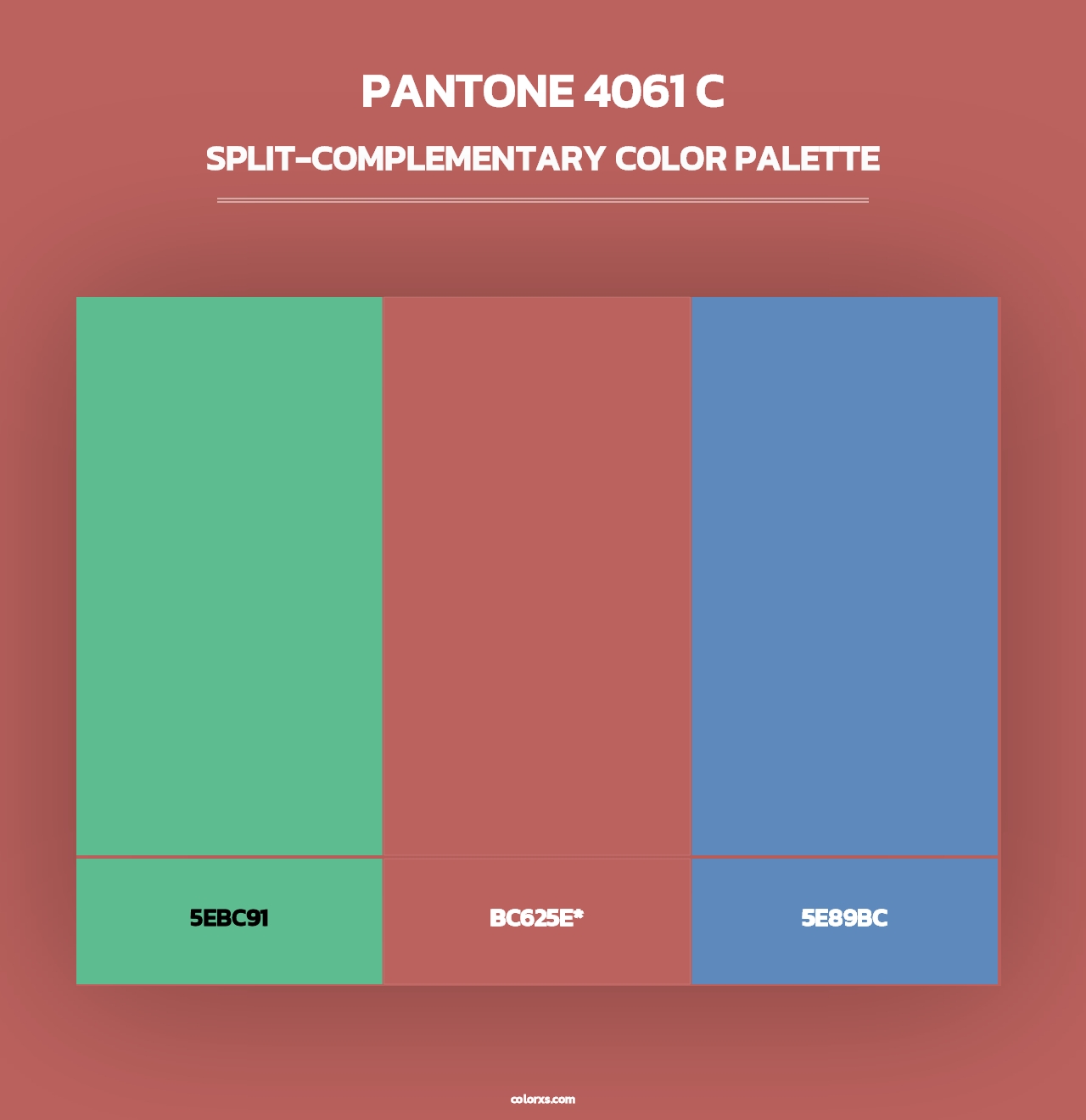 PANTONE 4061 C - Split-Complementary Color Palette