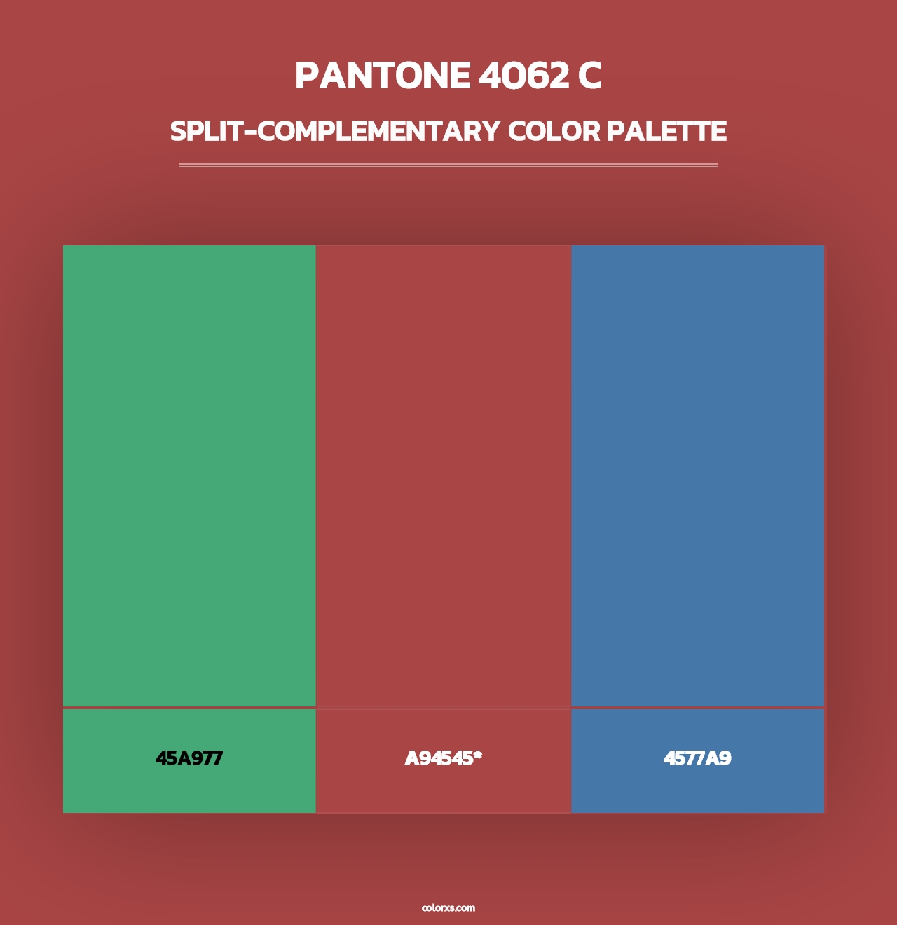 PANTONE 4062 C - Split-Complementary Color Palette
