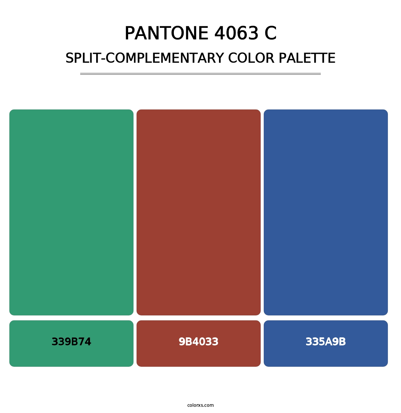 PANTONE 4063 C - Split-Complementary Color Palette
