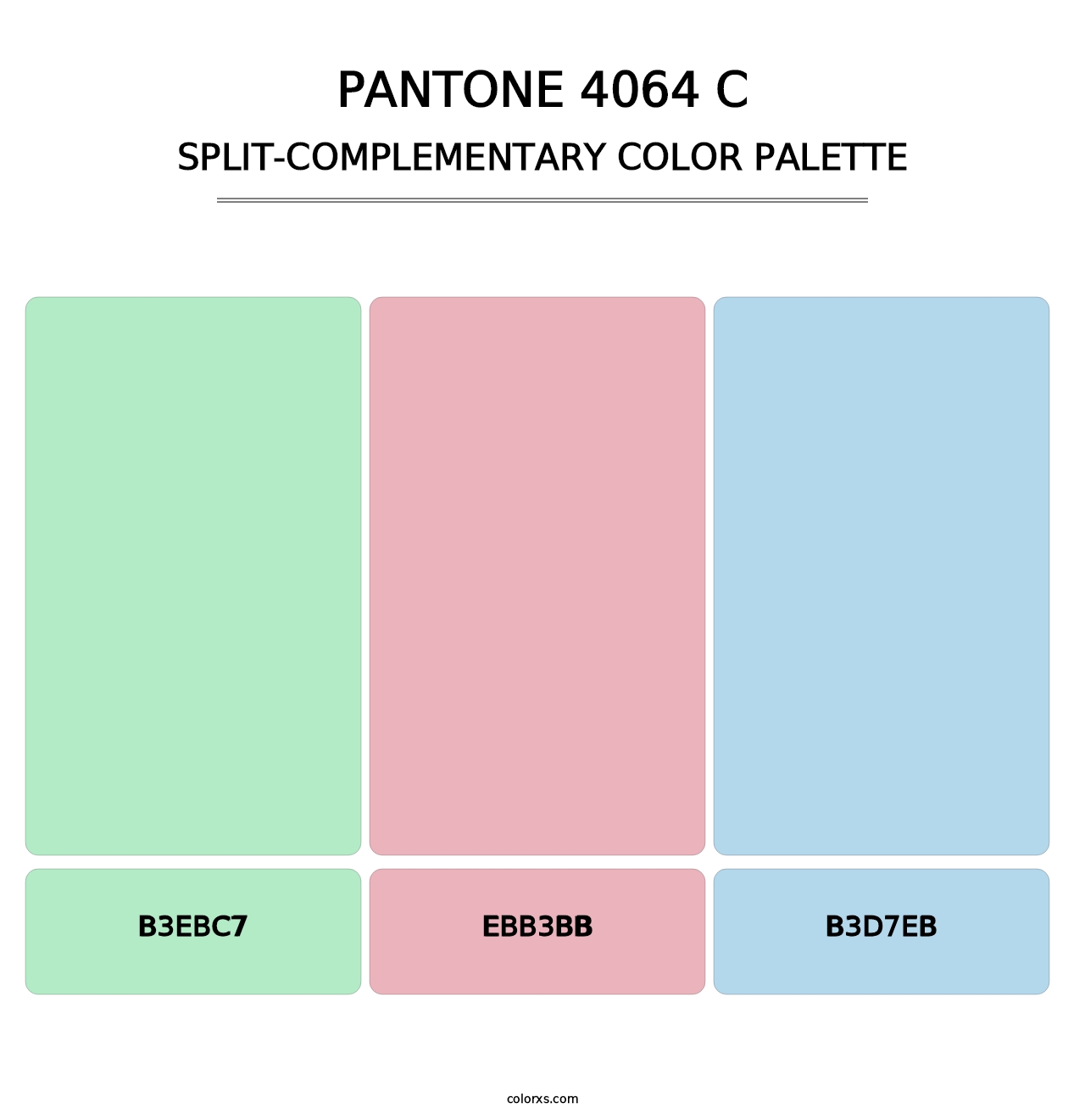 PANTONE 4064 C - Split-Complementary Color Palette