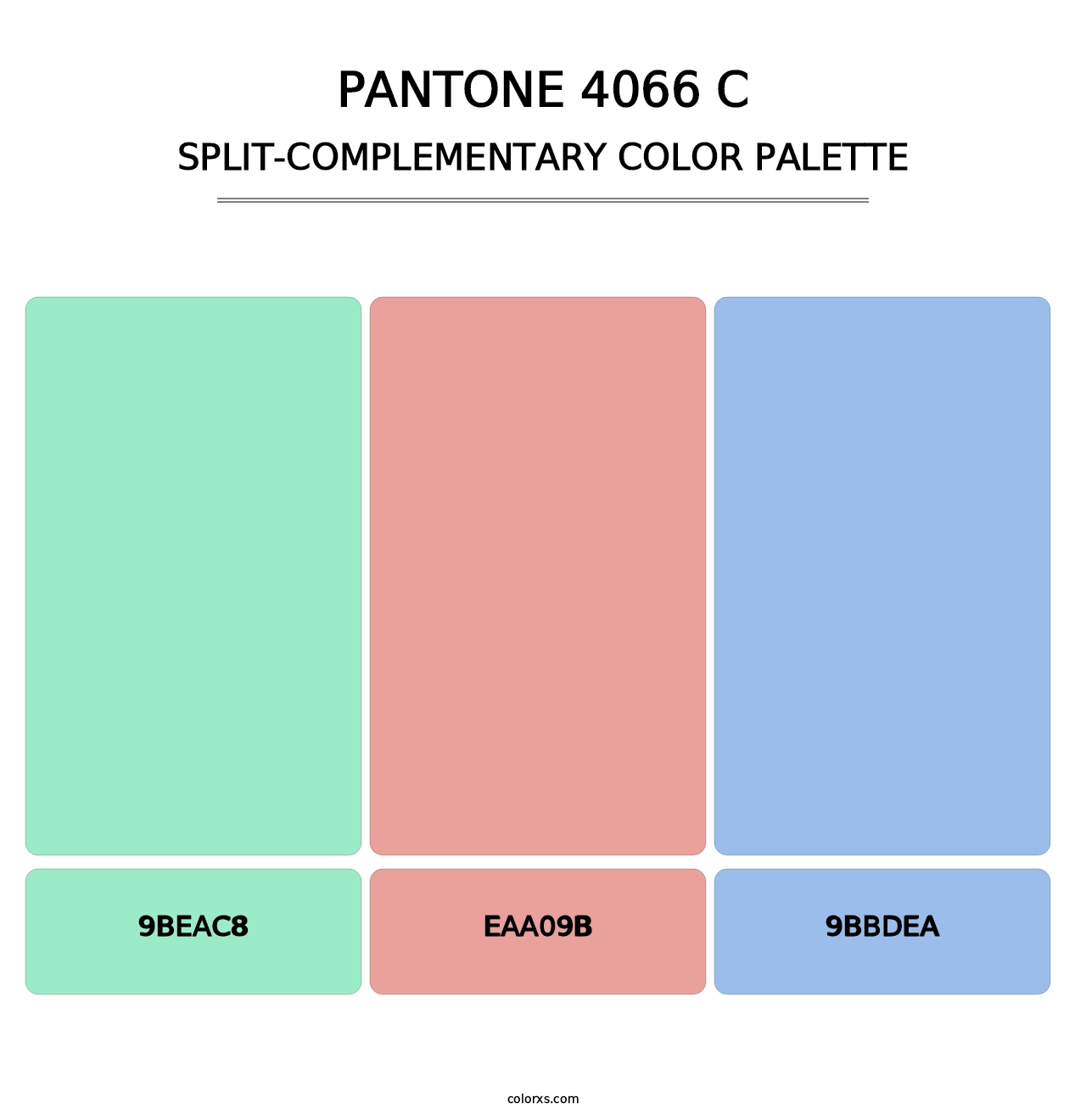 PANTONE 4066 C - Split-Complementary Color Palette