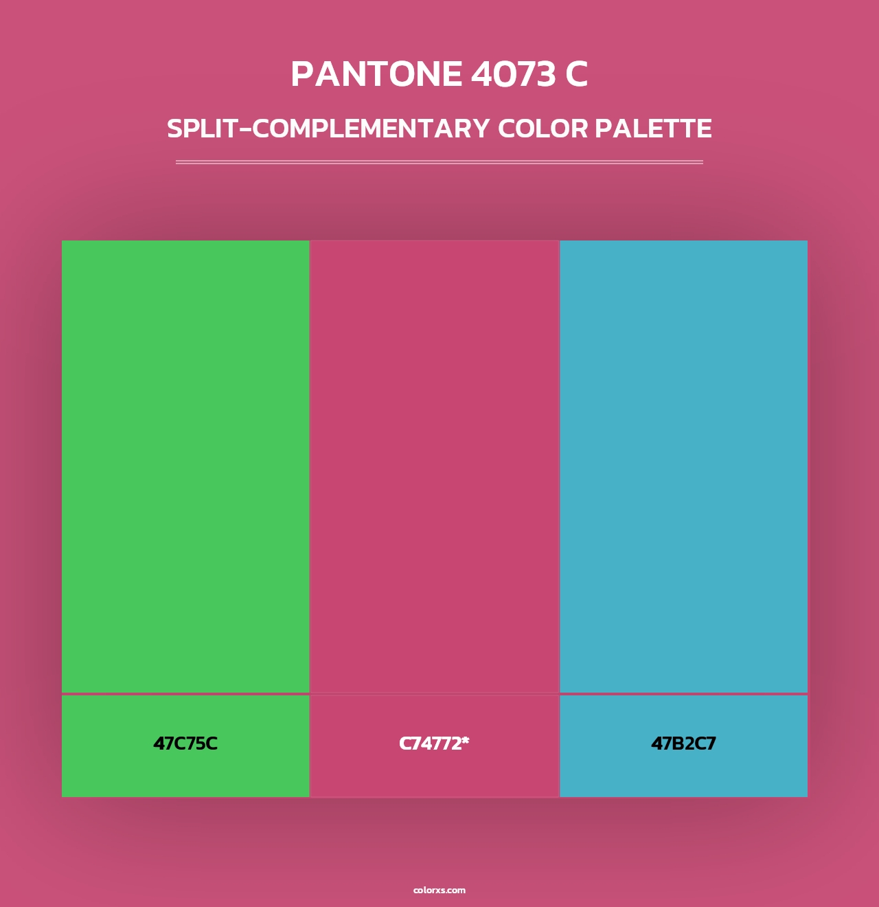 PANTONE 4073 C - Split-Complementary Color Palette