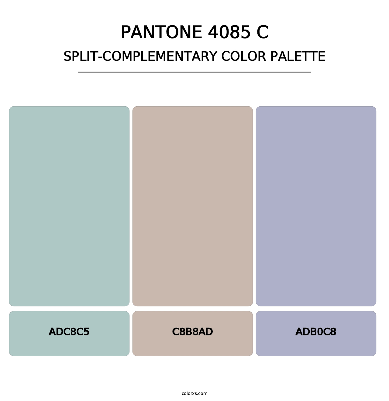 PANTONE 4085 C - Split-Complementary Color Palette