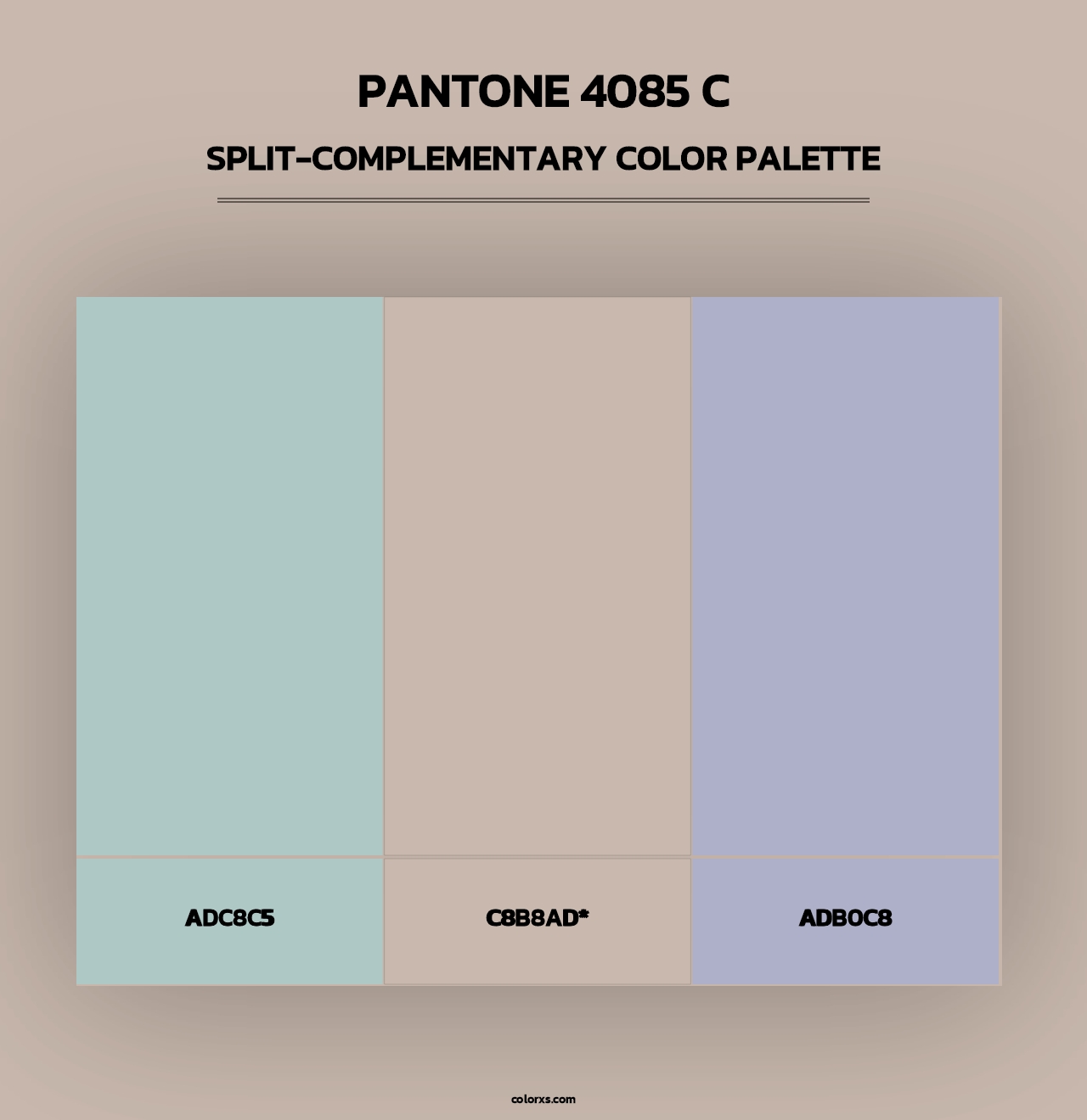 PANTONE 4085 C - Split-Complementary Color Palette