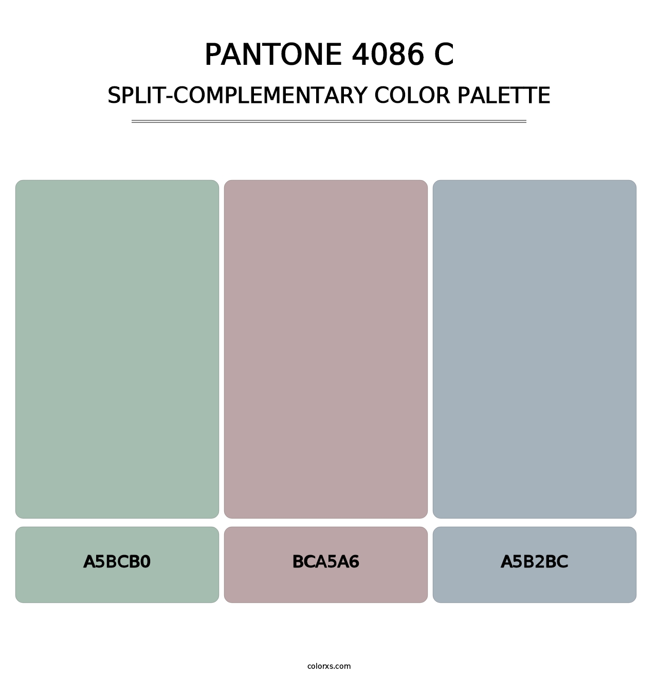 PANTONE 4086 C - Split-Complementary Color Palette