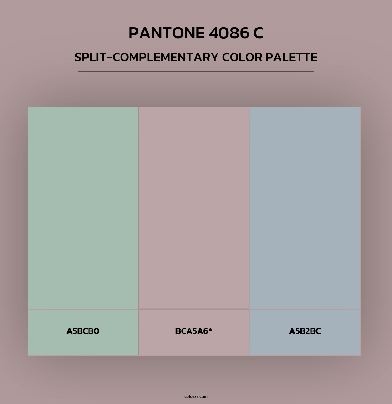 PANTONE 4086 C - Split-Complementary Color Palette