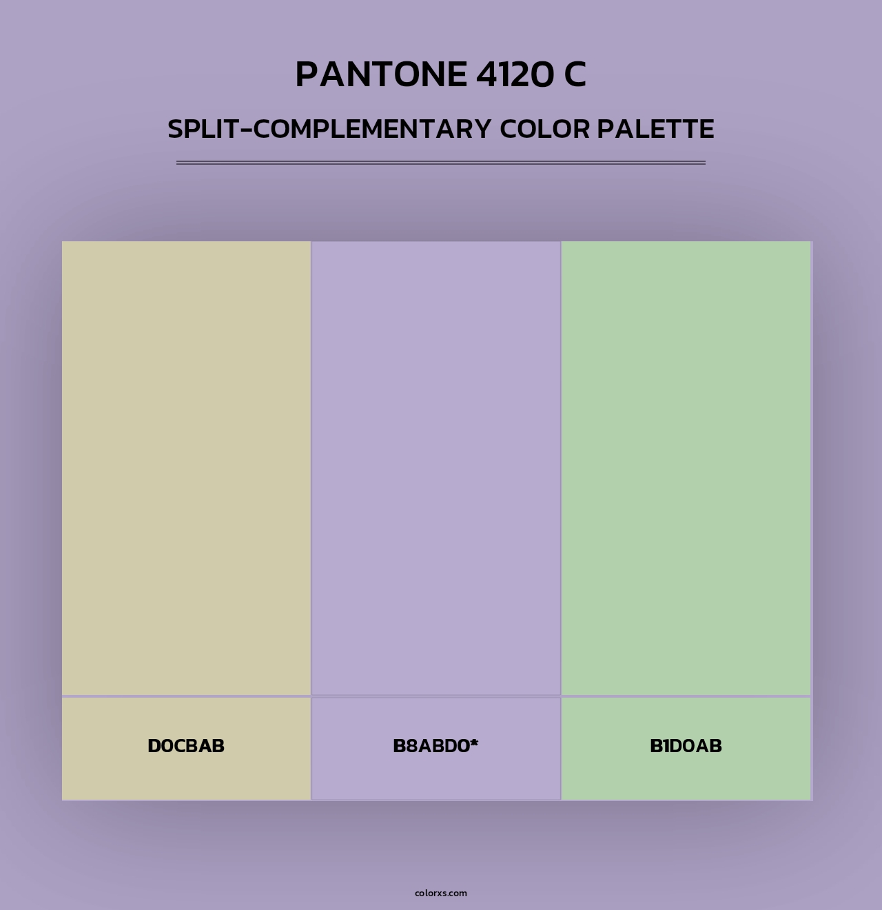 PANTONE 4120 C - Split-Complementary Color Palette