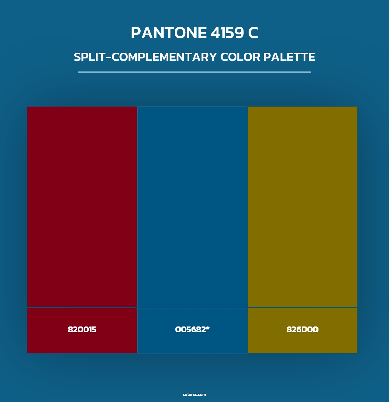 PANTONE 4159 C - Split-Complementary Color Palette