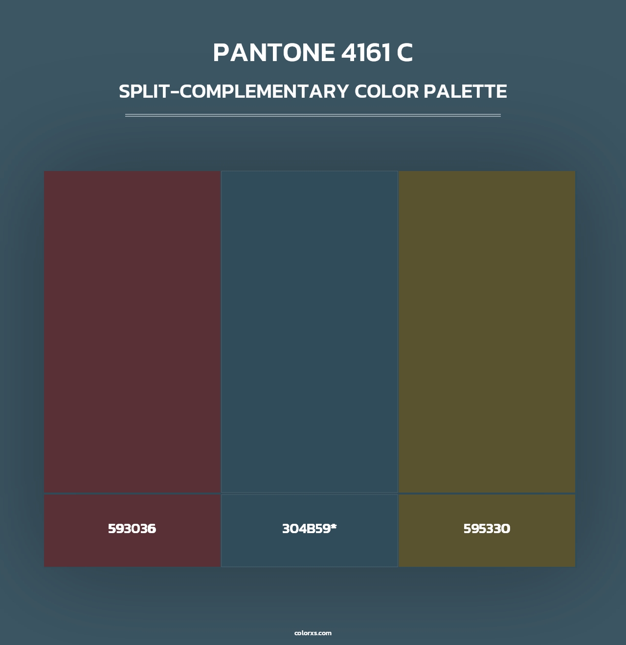 PANTONE 4161 C - Split-Complementary Color Palette