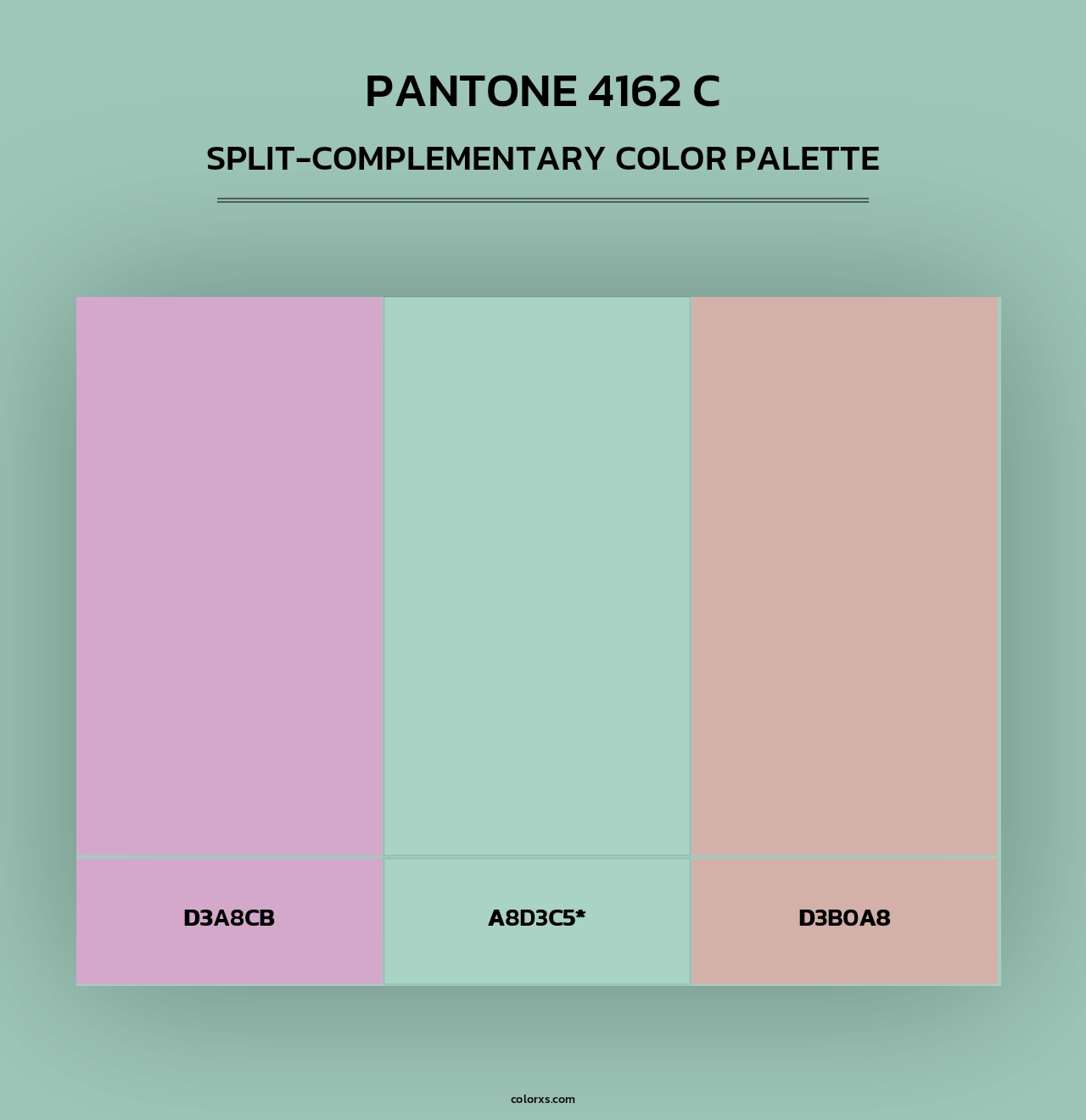 PANTONE 4162 C - Split-Complementary Color Palette