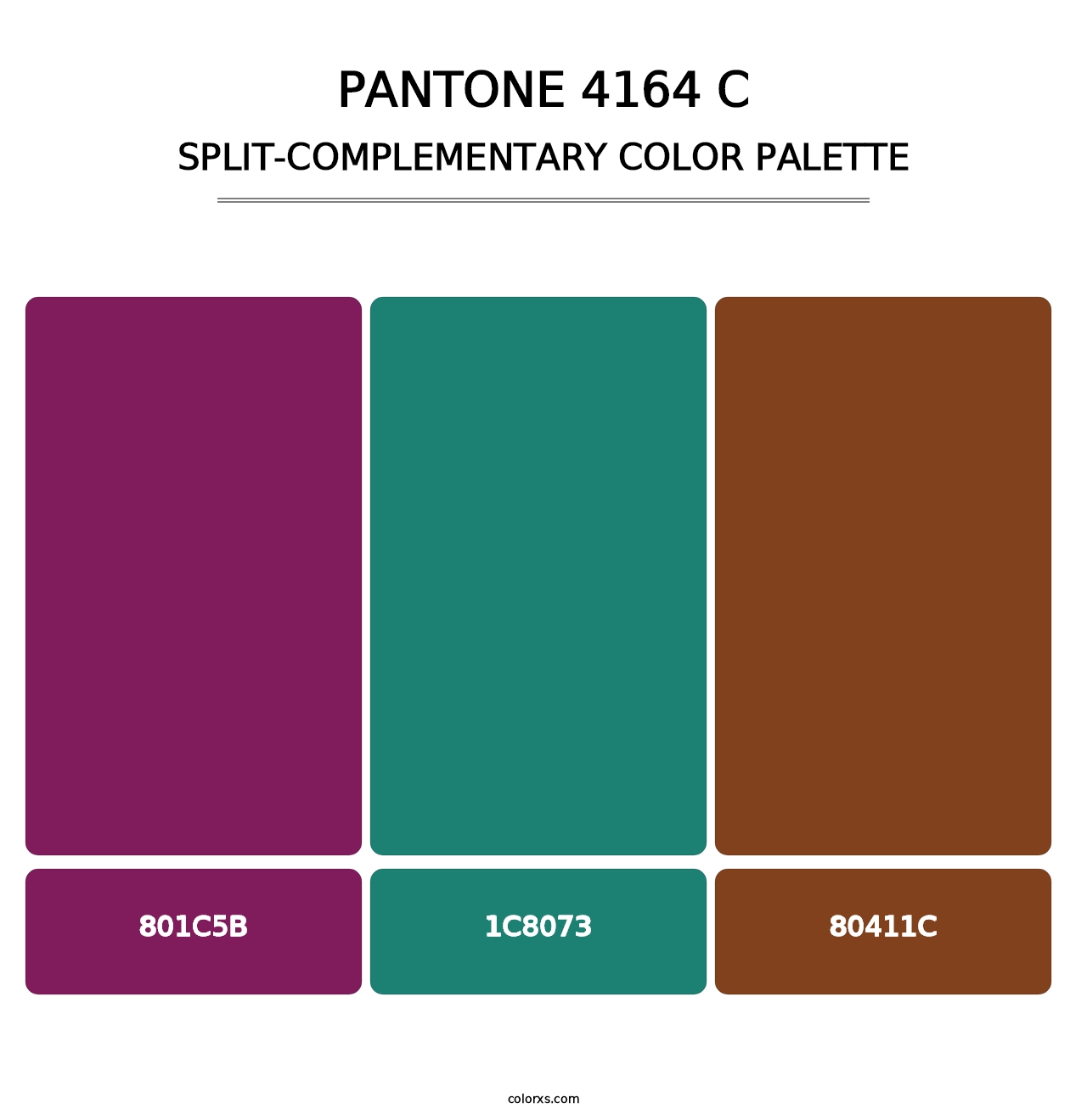 PANTONE 4164 C - Split-Complementary Color Palette