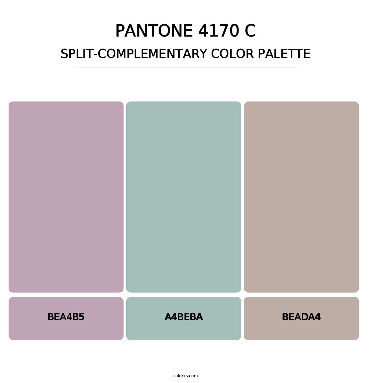 PANTONE 4170 C - Split-Complementary Color Palette