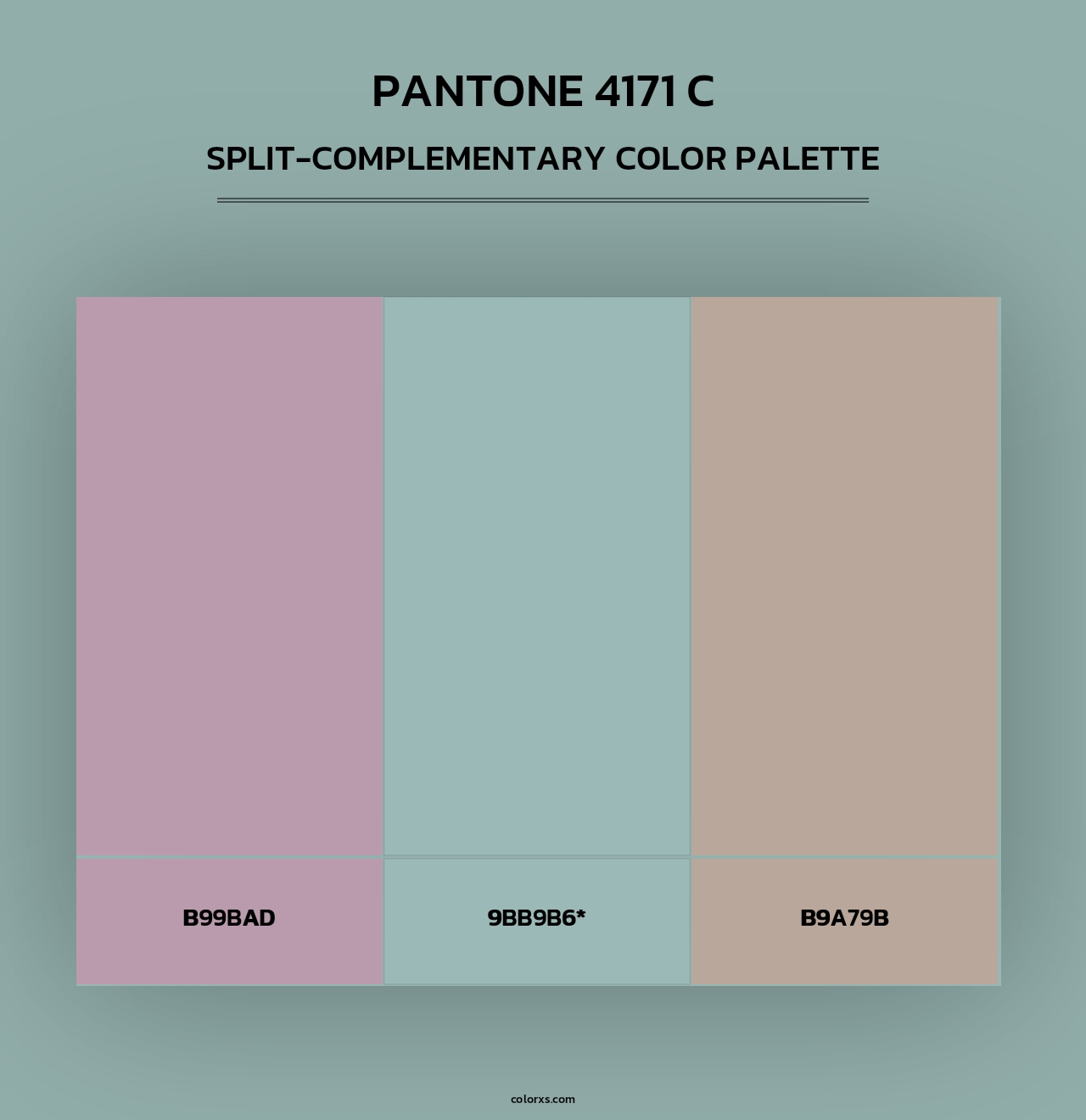 PANTONE 4171 C - Split-Complementary Color Palette