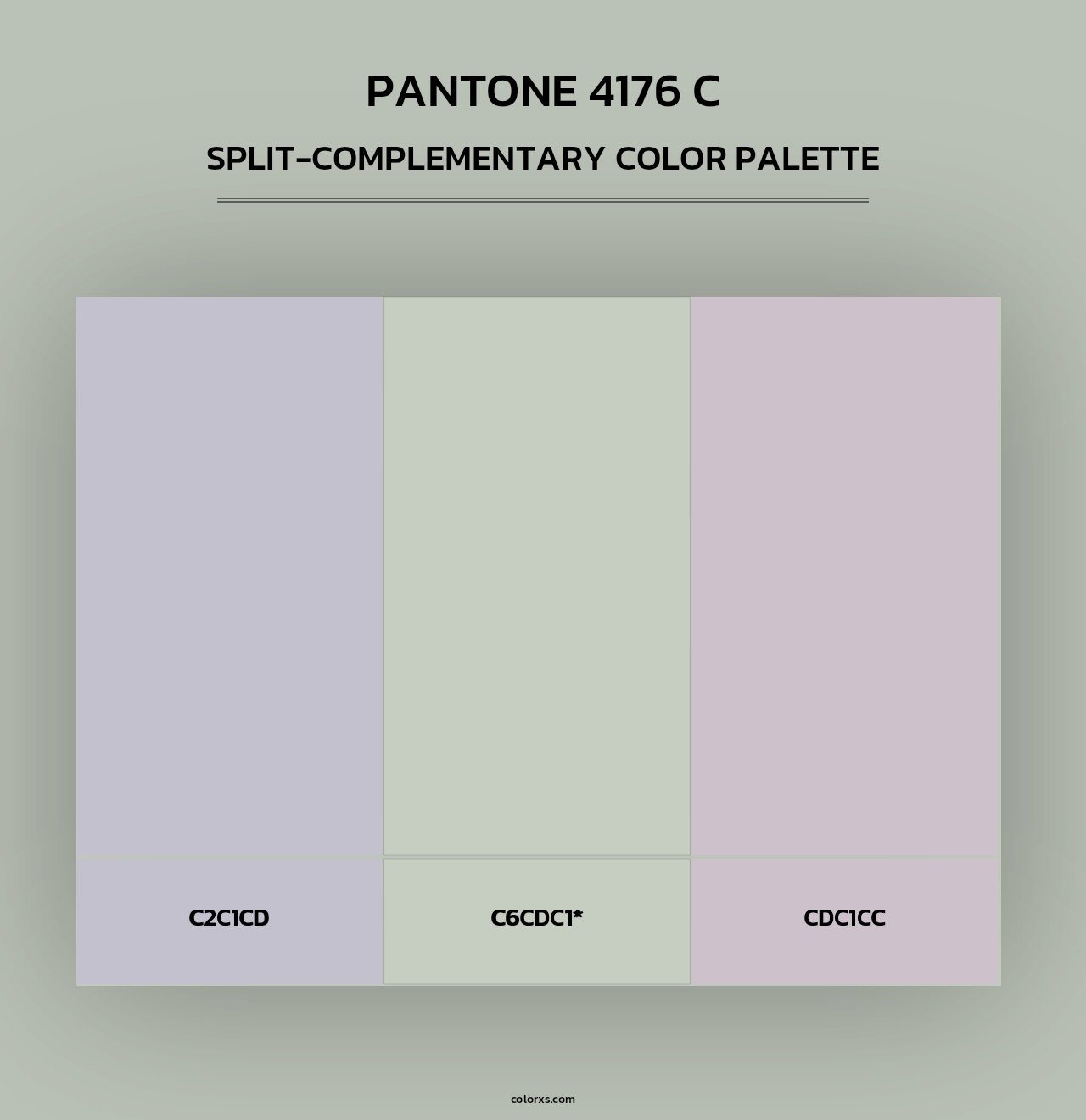 PANTONE 4176 C - Split-Complementary Color Palette