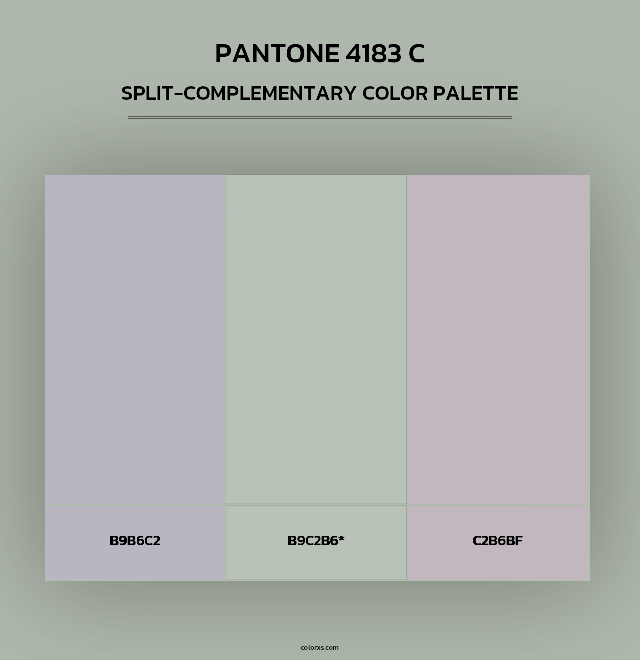 PANTONE 4183 C - Split-Complementary Color Palette