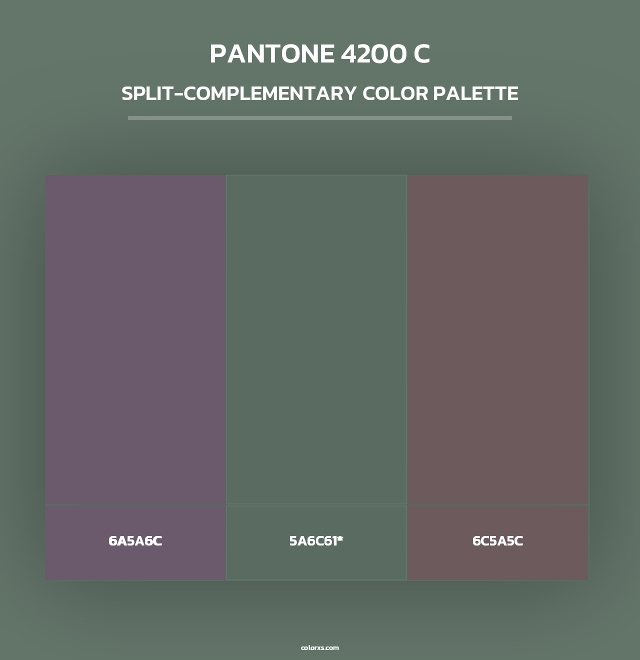 PANTONE 4200 C - Split-Complementary Color Palette