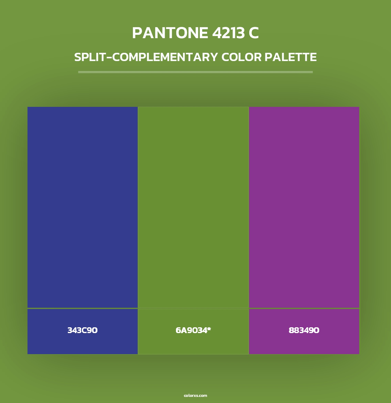PANTONE 4213 C - Split-Complementary Color Palette