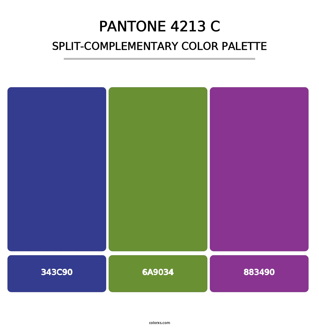 PANTONE 4213 C - Split-Complementary Color Palette