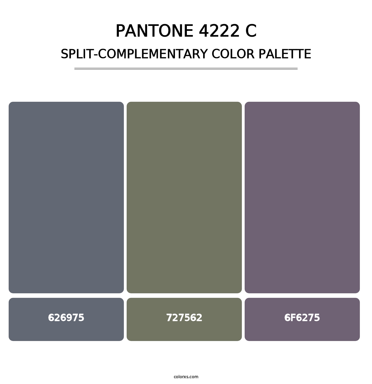 PANTONE 4222 C - Split-Complementary Color Palette