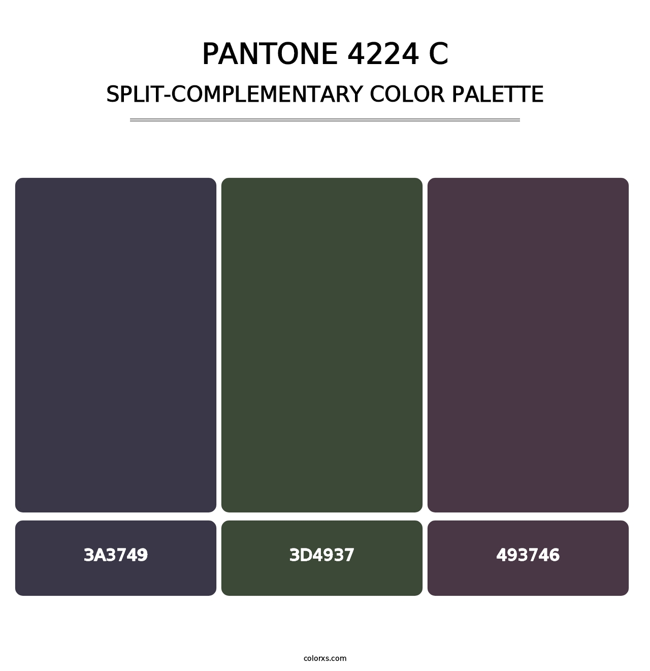 PANTONE 4224 C - Split-Complementary Color Palette
