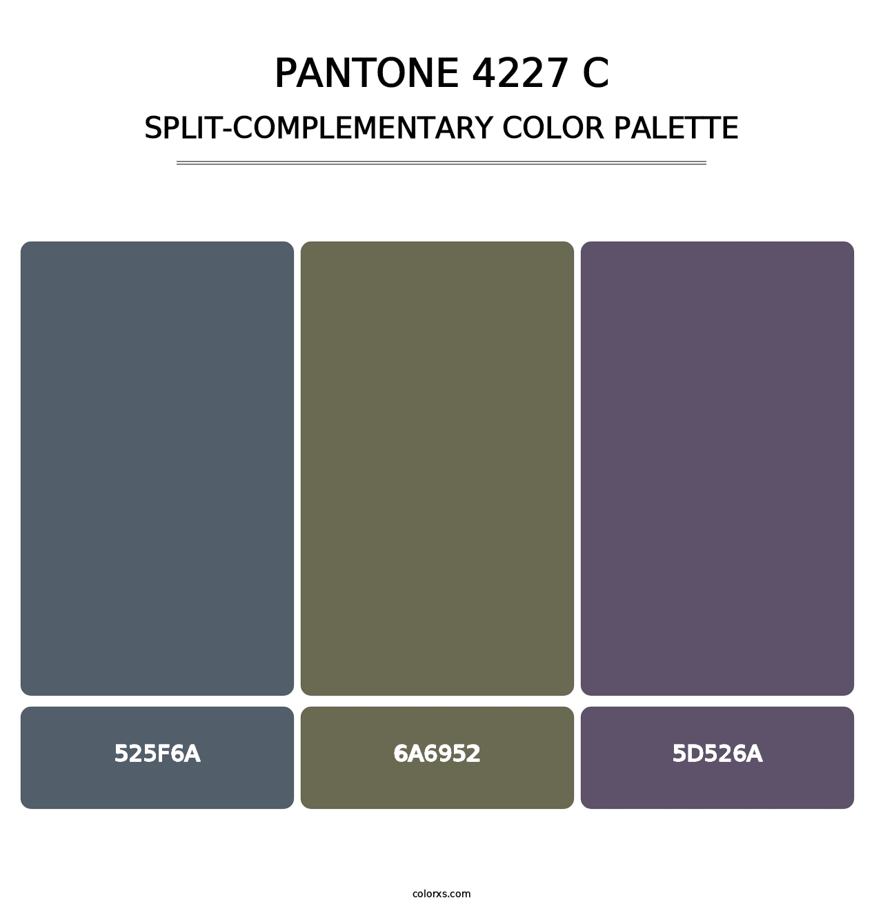 PANTONE 4227 C - Split-Complementary Color Palette