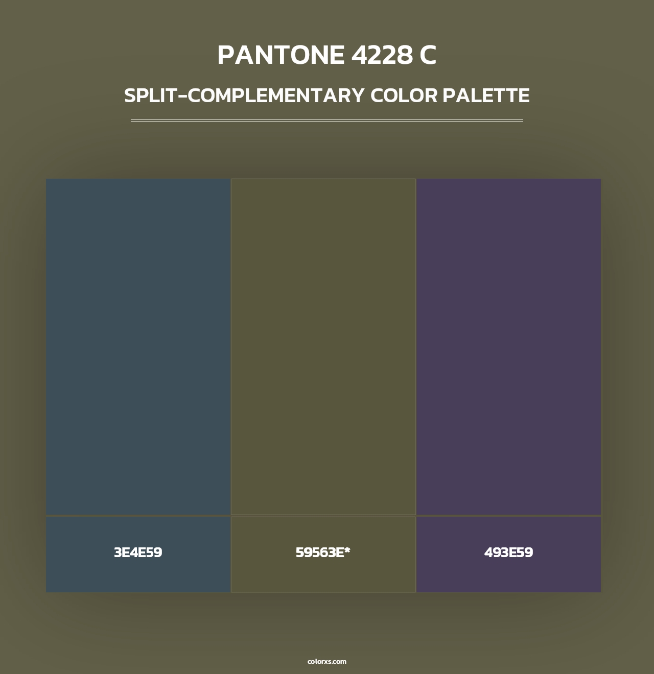 PANTONE 4228 C - Split-Complementary Color Palette
