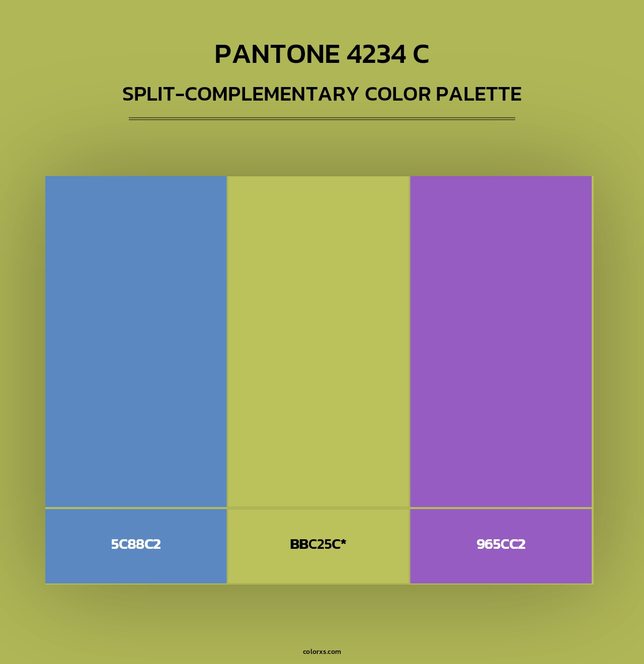 PANTONE 4234 C - Split-Complementary Color Palette