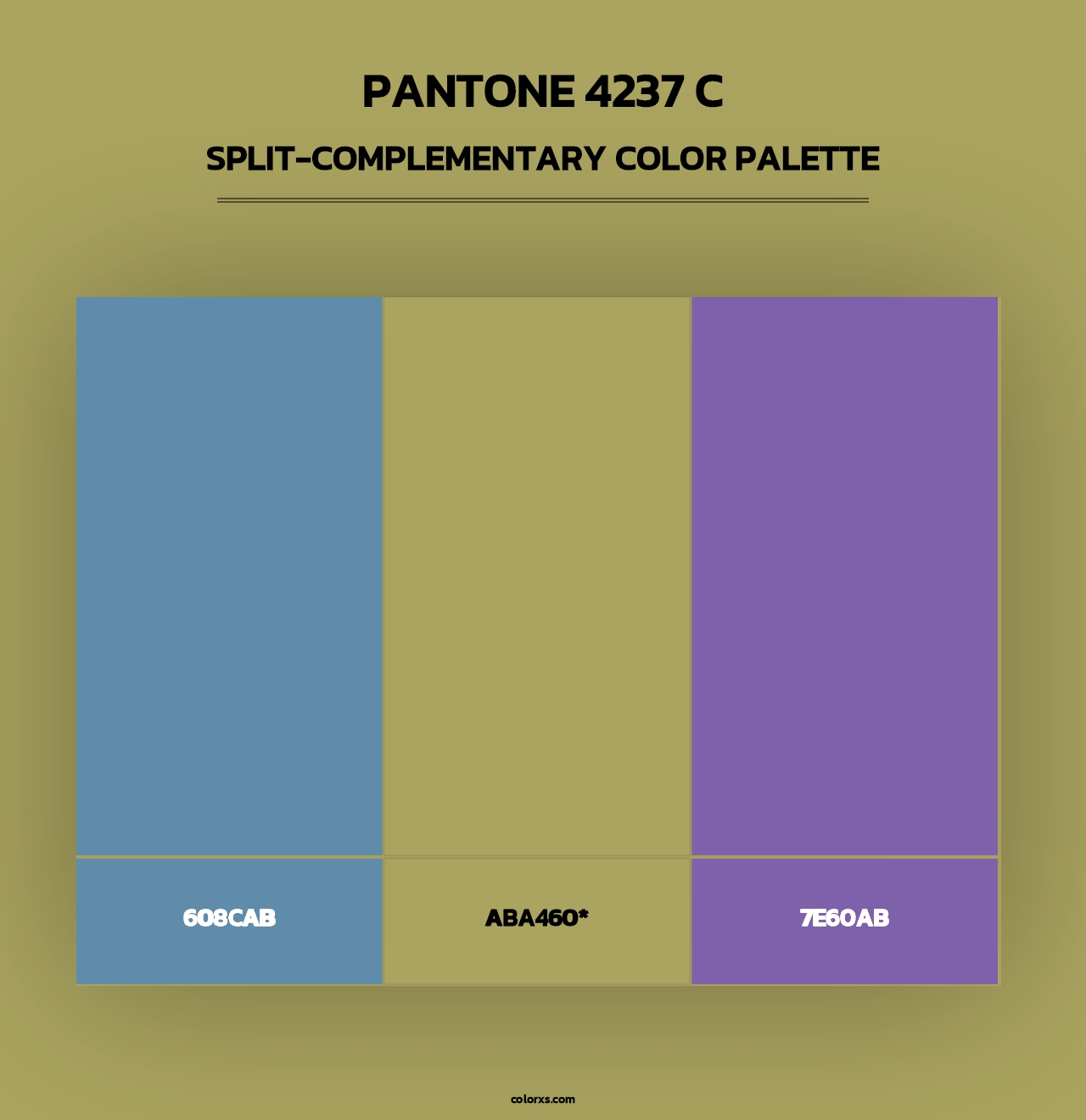 PANTONE 4237 C - Split-Complementary Color Palette