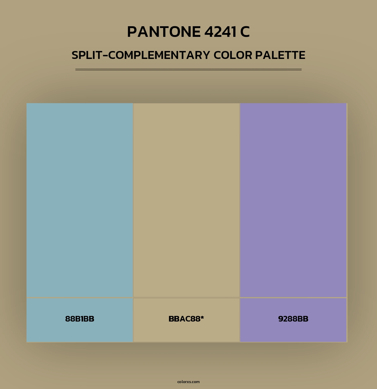 PANTONE 4241 C - Split-Complementary Color Palette