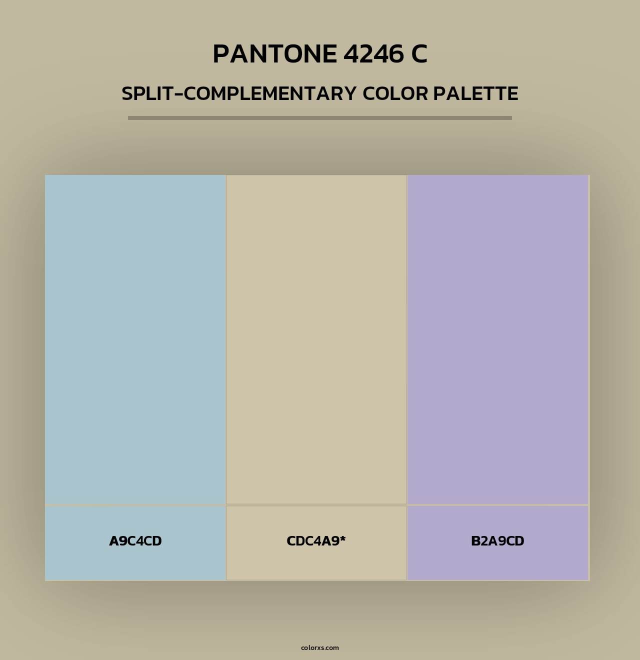 PANTONE 4246 C - Split-Complementary Color Palette