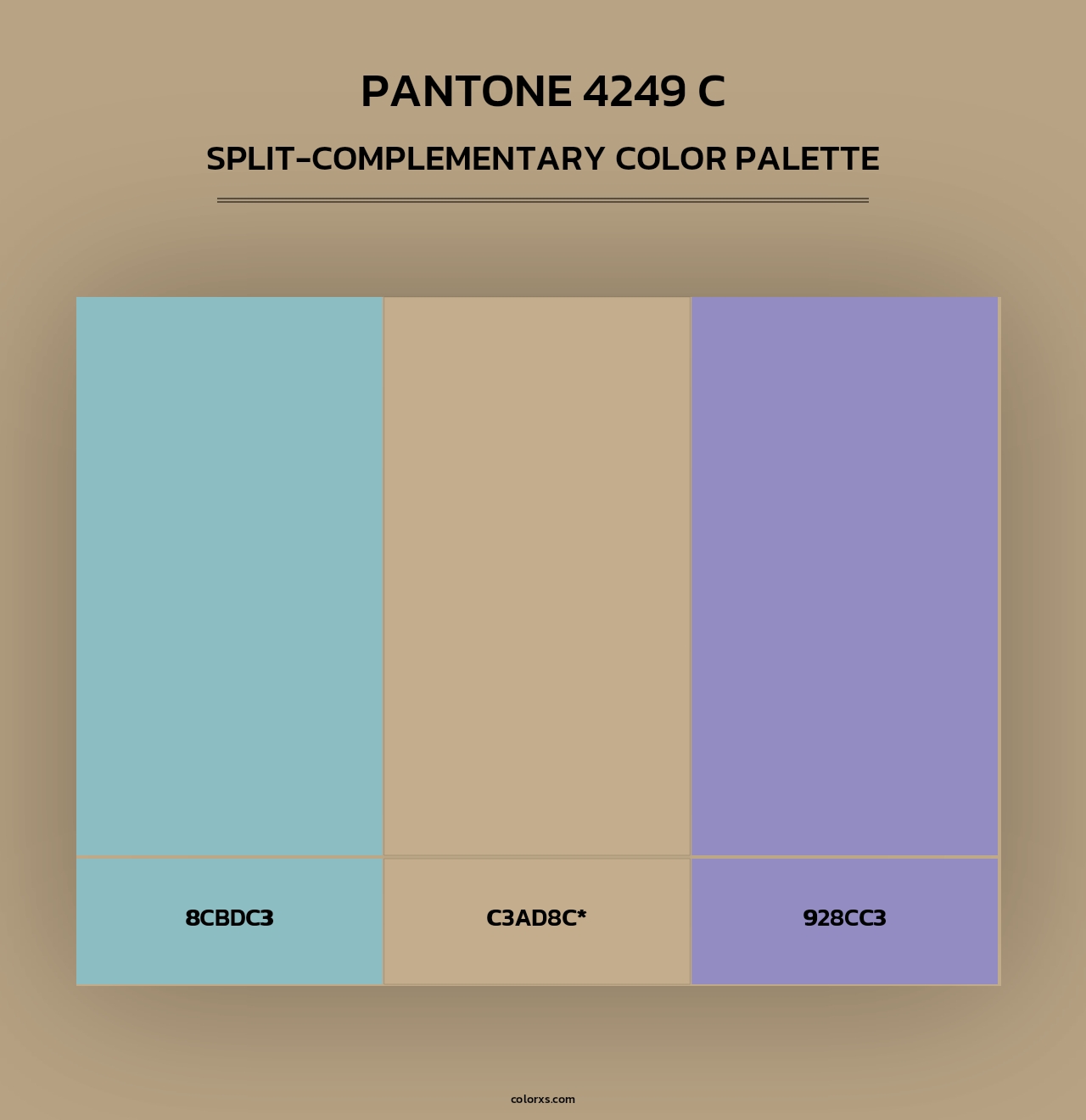 PANTONE 4249 C - Split-Complementary Color Palette