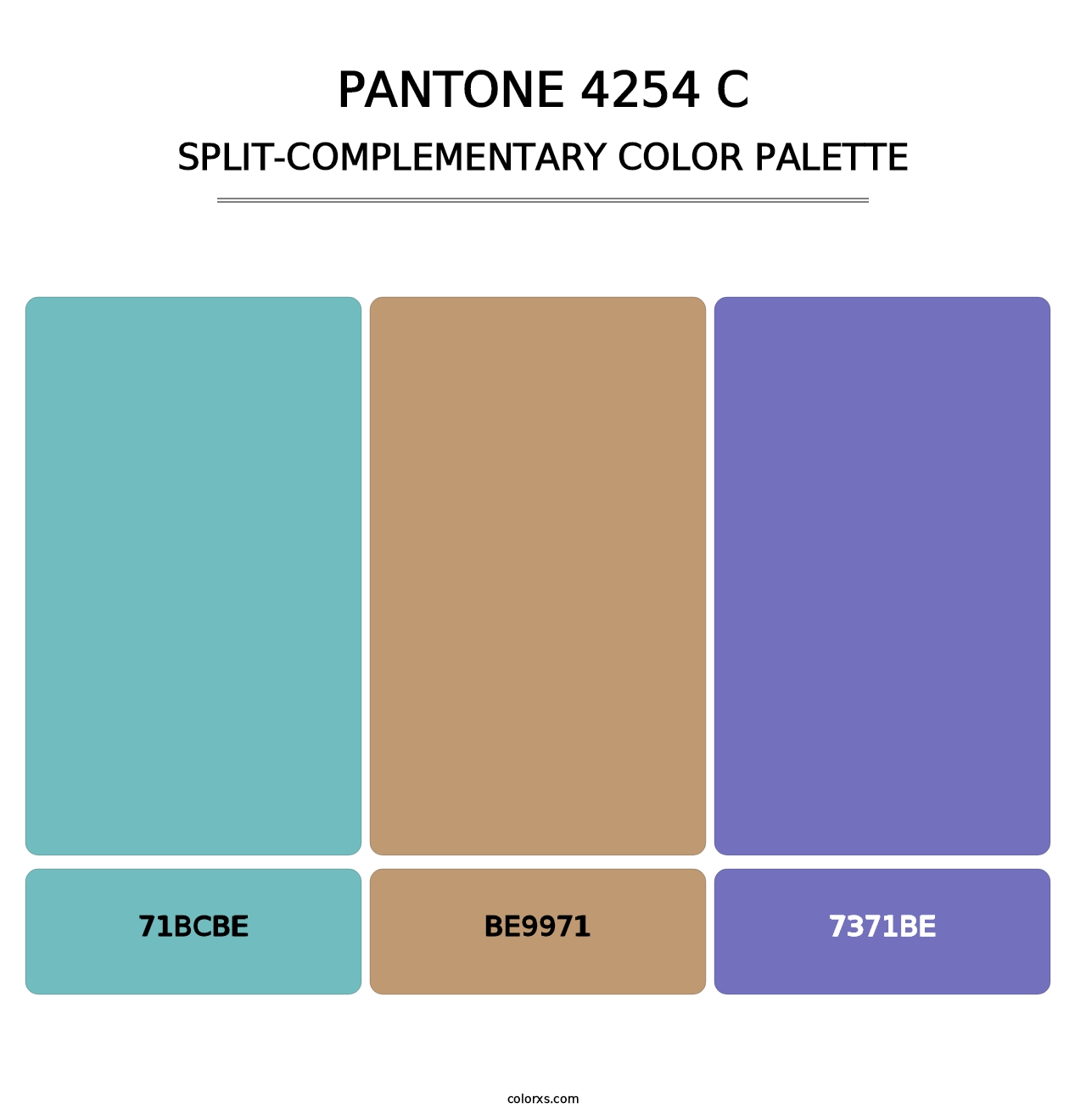 PANTONE 4254 C - Split-Complementary Color Palette