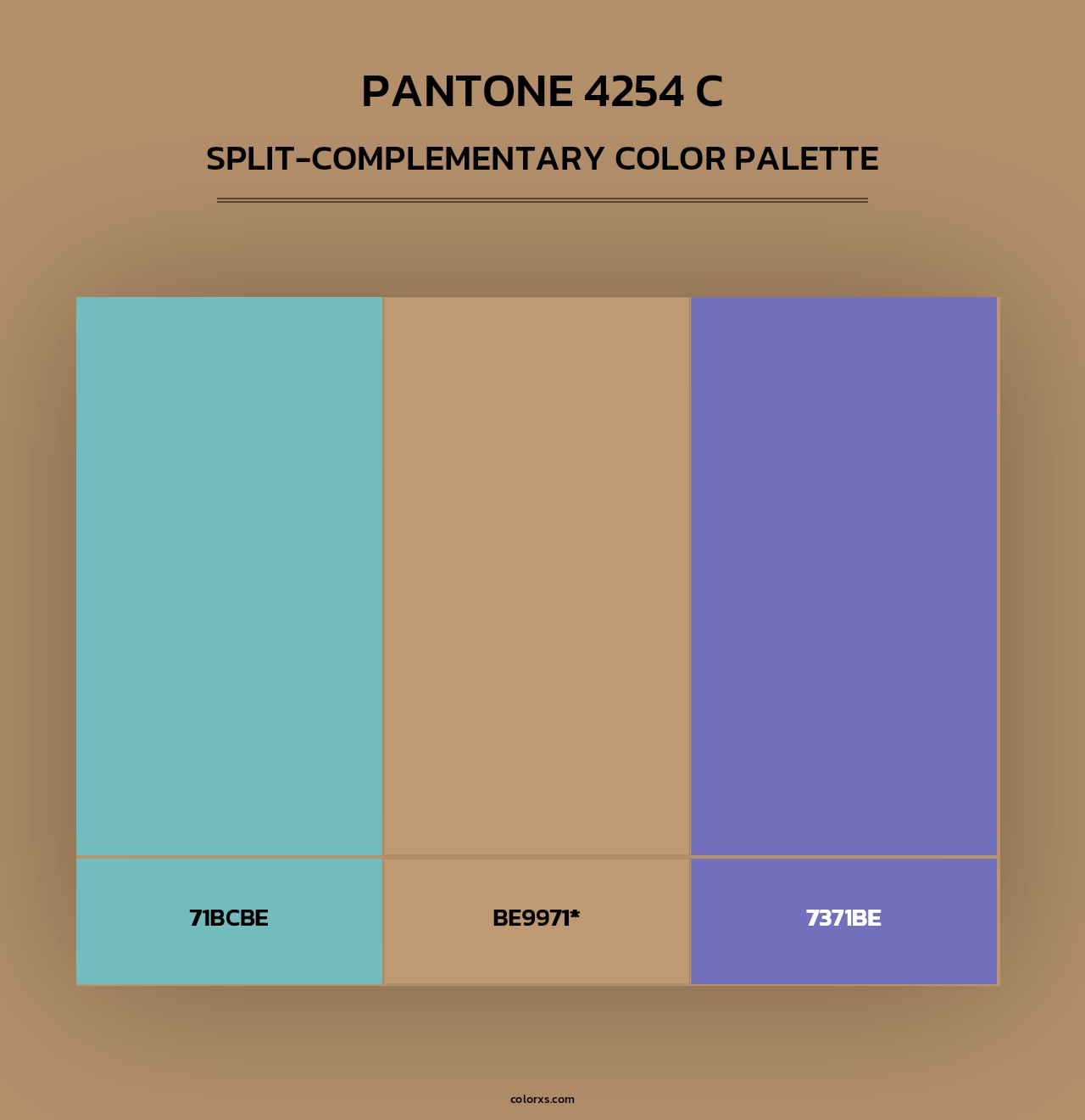 PANTONE 4254 C - Split-Complementary Color Palette