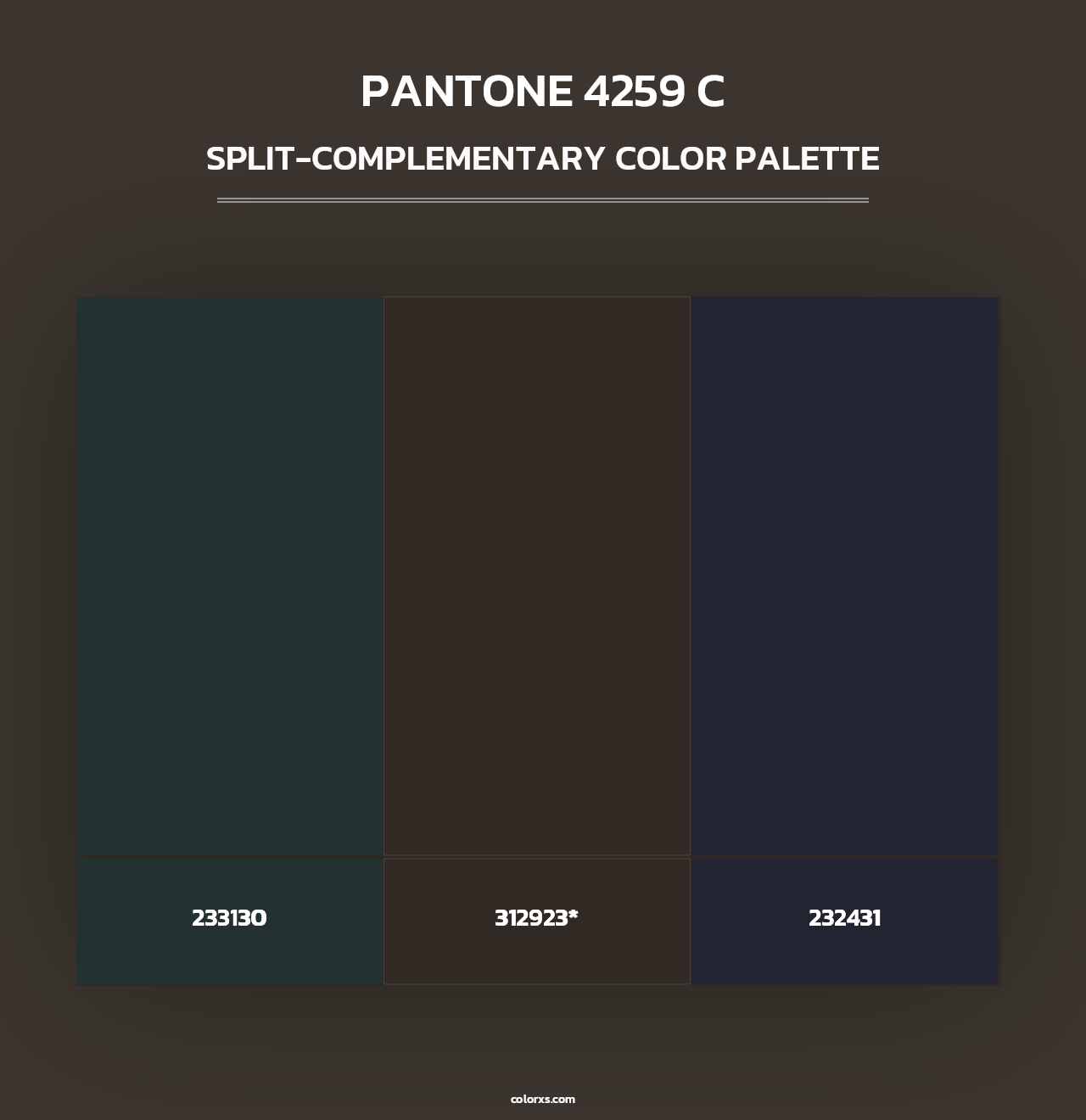 PANTONE 4259 C - Split-Complementary Color Palette