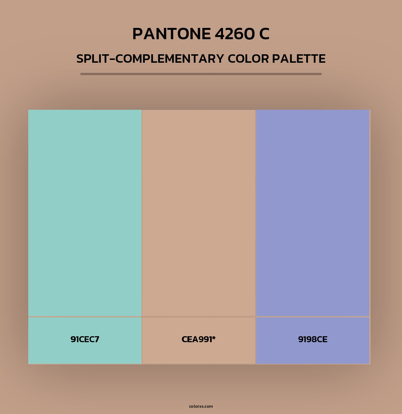 PANTONE 4260 C - Split-Complementary Color Palette