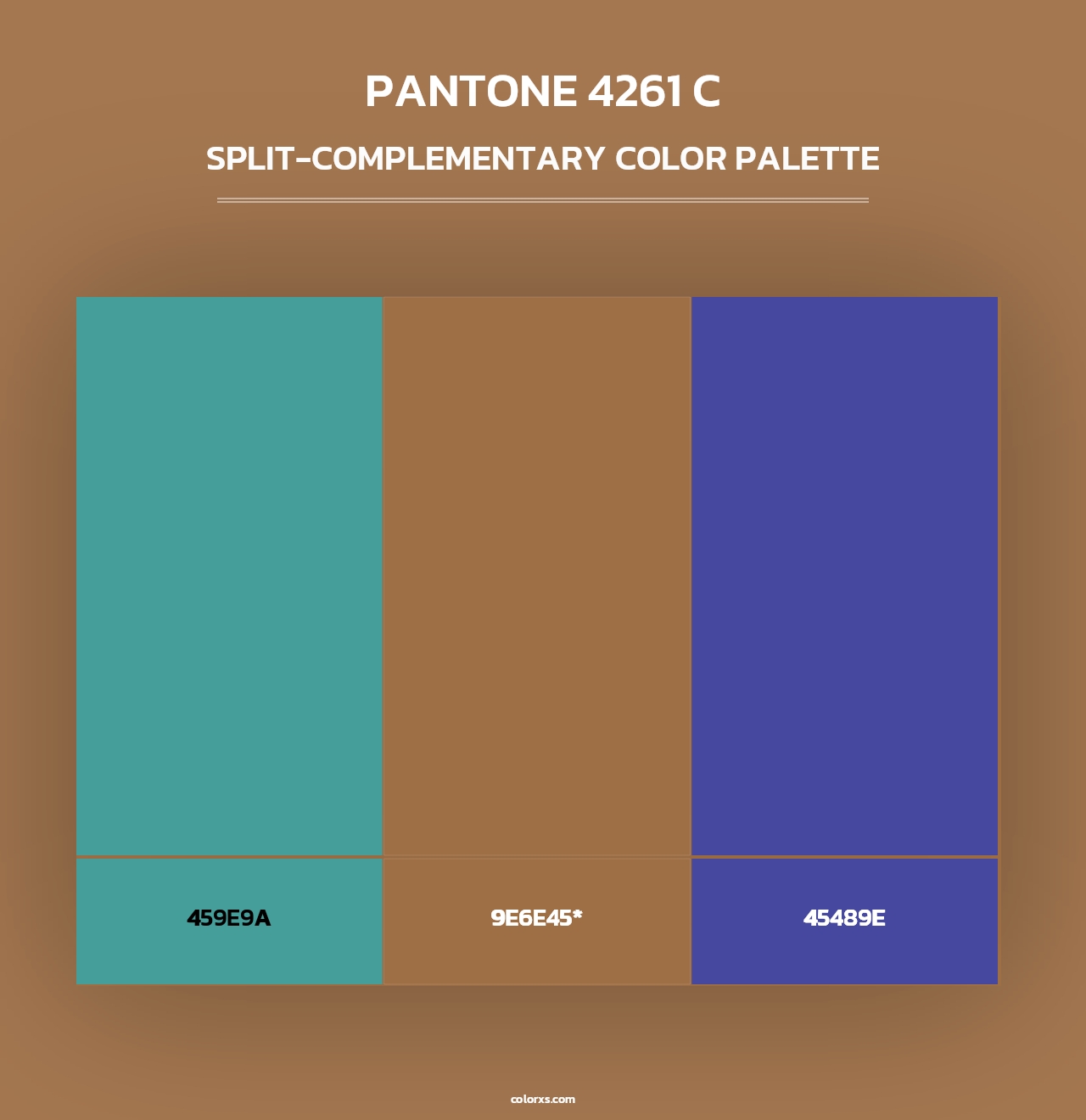 PANTONE 4261 C - Split-Complementary Color Palette