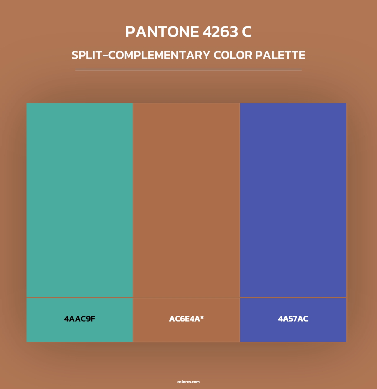 PANTONE 4263 C - Split-Complementary Color Palette