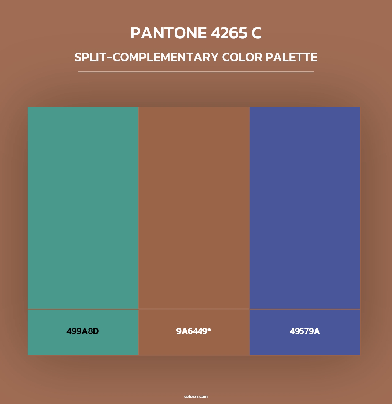 PANTONE 4265 C - Split-Complementary Color Palette